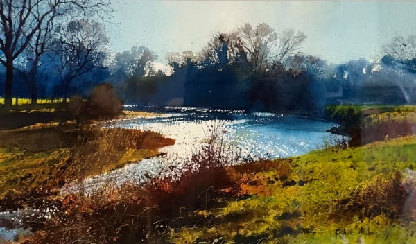 Richard Thorn February Sun Watercolour on paper 32 x 56cm