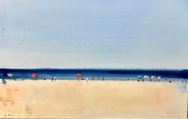 Nuria Riera A Summer Day Watercolour on paper 36 x 56cm