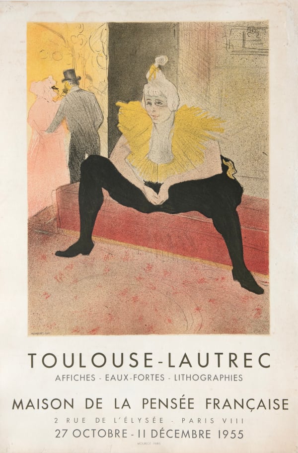 Original Artists' Posters, 50 Henri de Toulouse-Lautrec, 'Maison de la Pensee Francaise'', 1954