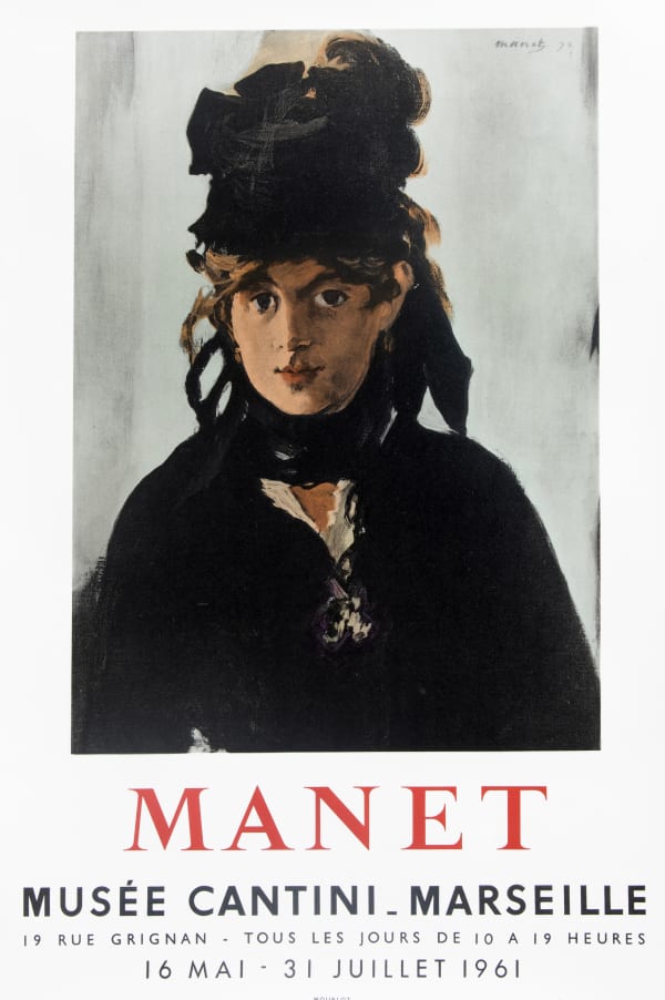 Original Artists' Posters, 52 Edouard Manet, 'Berthe Morisot with a Bouquet of Violets'', 1961