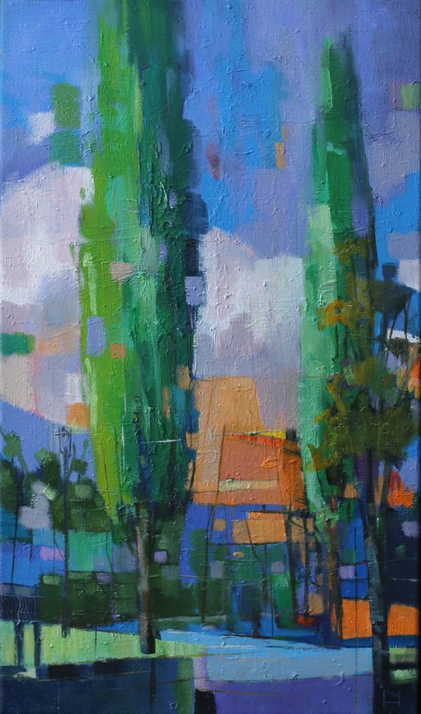 Nick Heap, Poplars and Road