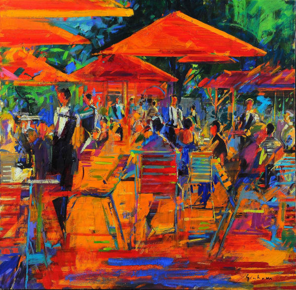 Peter Graham ROI RSW, Cafe du Jardin, Paris