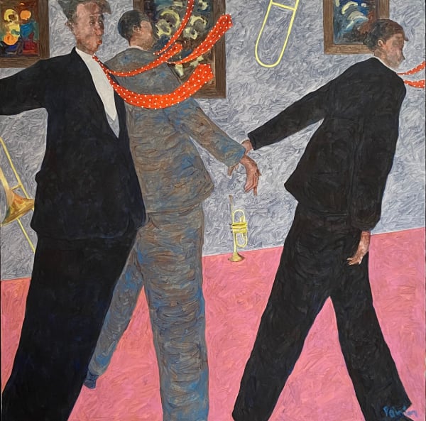 Andrew Painter - Musicians admiring art