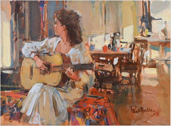 Paul Hedley - Girl playing a guitar