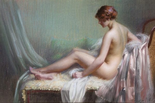 Delphin Enjolras, Femme nue allongee sur son canape