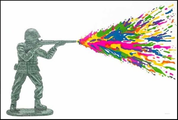 Jonah Waterous, Make Art Not War #2, 2022