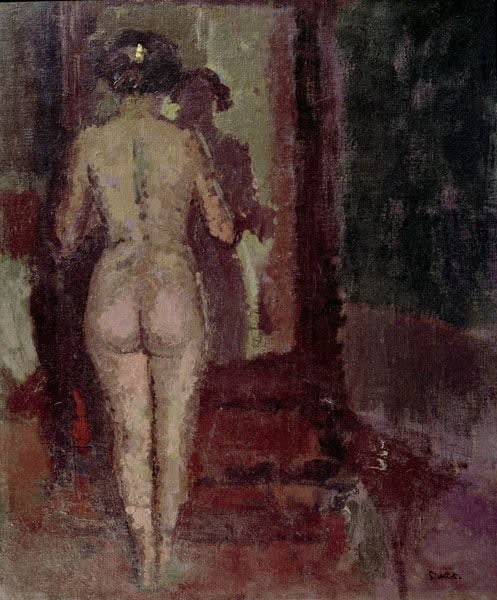 Walter Richard Sickert - Nude at a Mirror (Sally), 1906-07
