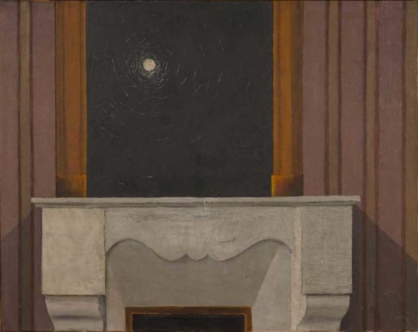 Peter Rose Pulham Mirror and Mantlepiece, c.1944 oil on canvas 28.75 x 36.25 in / 73 x 92 cm