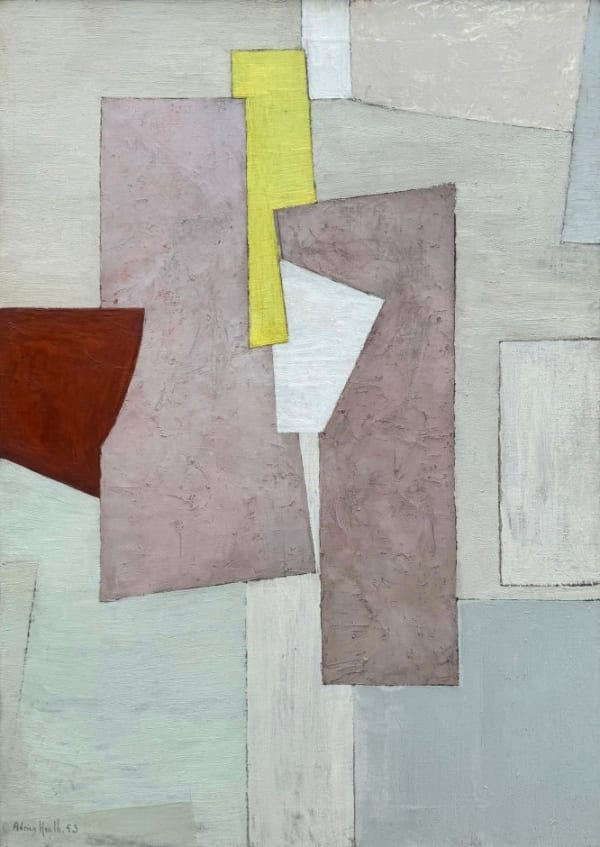 Adrian Heath - Composition White & Yellow, 1953