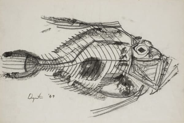 Bryan Wynter, Untitled, Fish, 1949