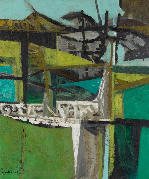Bryan Wynter, Landscape Composition, 1953