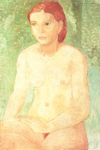 Christopher Wood, Seated Nude, 1928