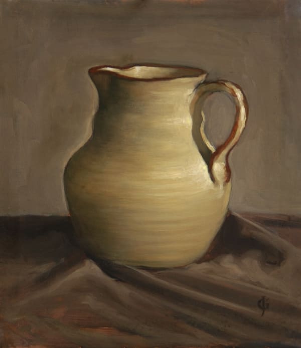 James Gillick, Earthenware Jug on Grey Background, 1997