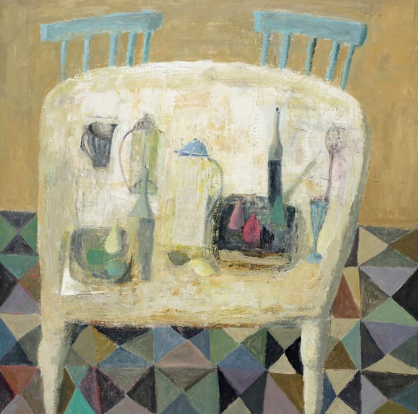 Nicholas Turner, White Table with Chairs