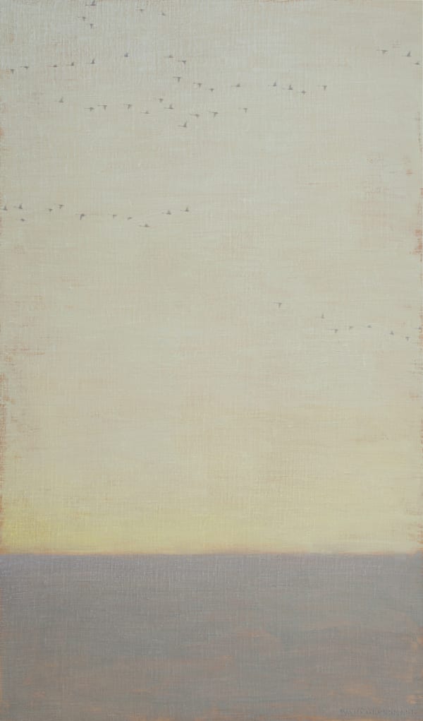David Grossmann, Strands of Geese on Grey Sky