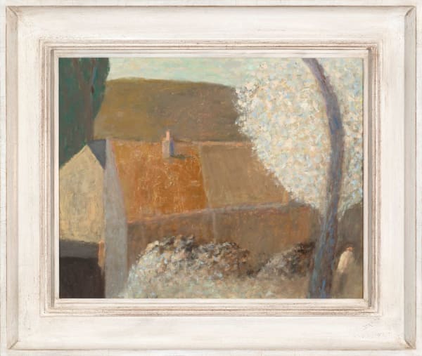 Nicholas Turner, Springtime - Figure by Farm buildings, 2024/2025