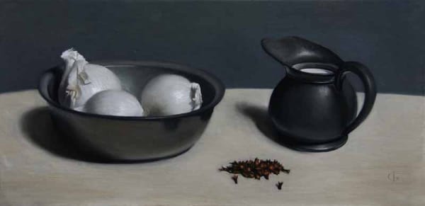James Gillick, Spanish White Onions, Milk Jug and Cloves