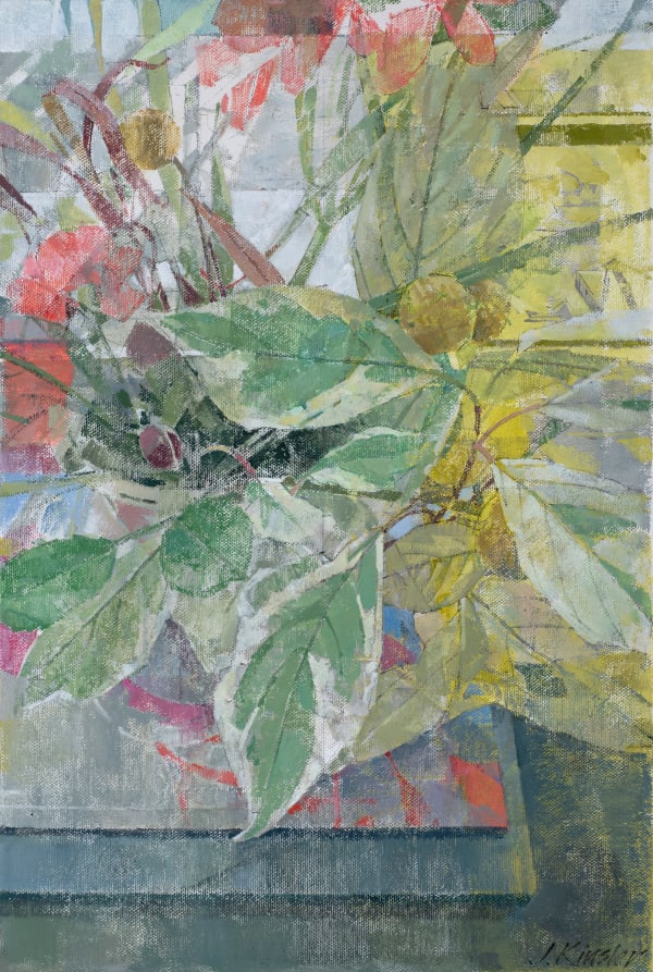 Jeannie Kinsler Still life with books (diptych), 2023 Oil on canvas 17.716 x 11.81ins (45 x 30cm) (artwork size)