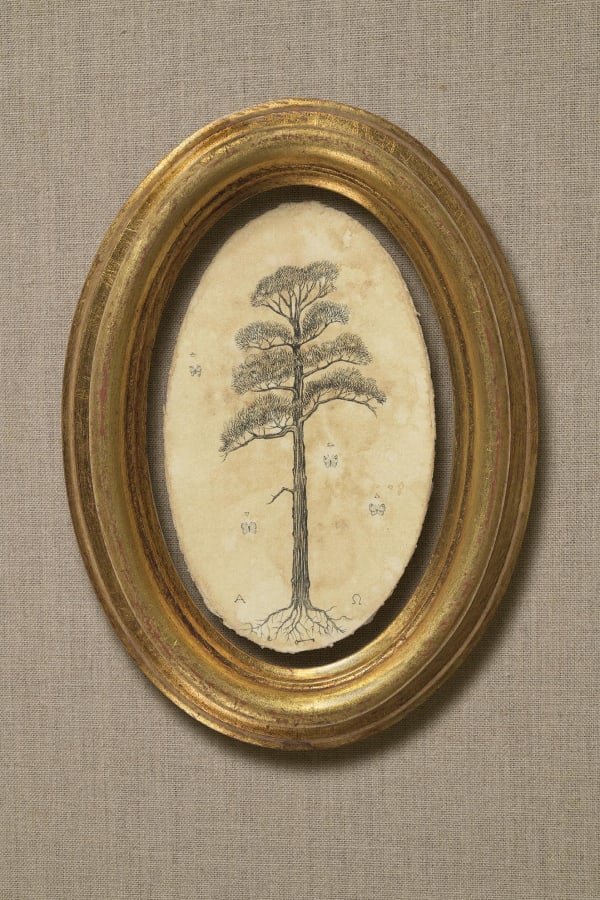 Andrea Collesano Pino Silvestre, 2020 Ink on paper 7.48 x 5.51ins (19 x 14cm) (framed size) 5.12 x 3.15 ins (13 x 8 cm) (artwork size) Signed and dated