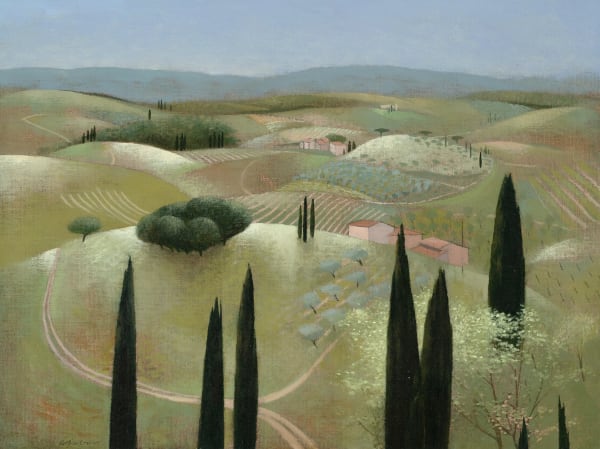 Tom Mabon, The Pathway through the Hills. Tuscany, 2023