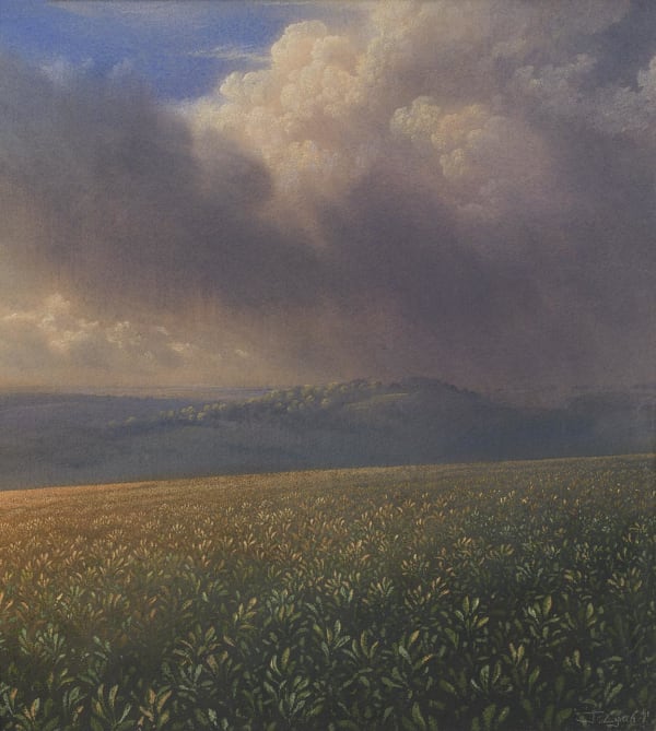 James Lynch, Storm Clouds over Bean Field, 1991