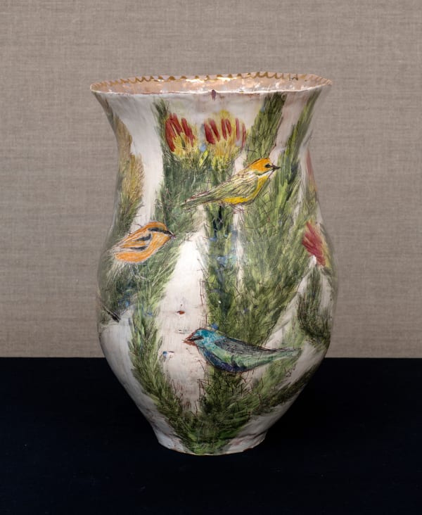 Jacqueline Leighton Boyce, The tanagers gathered, 2024