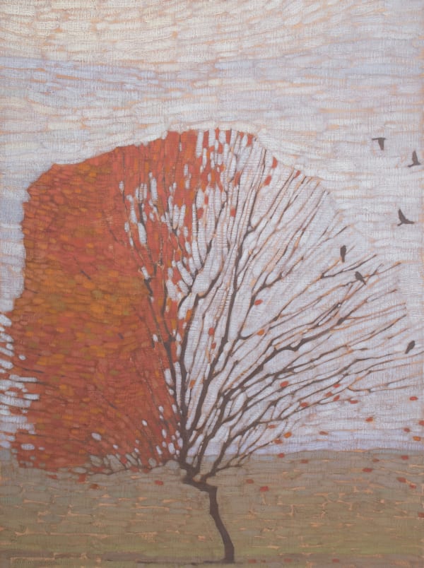 David Grossmann, Autumn Tree with Birds