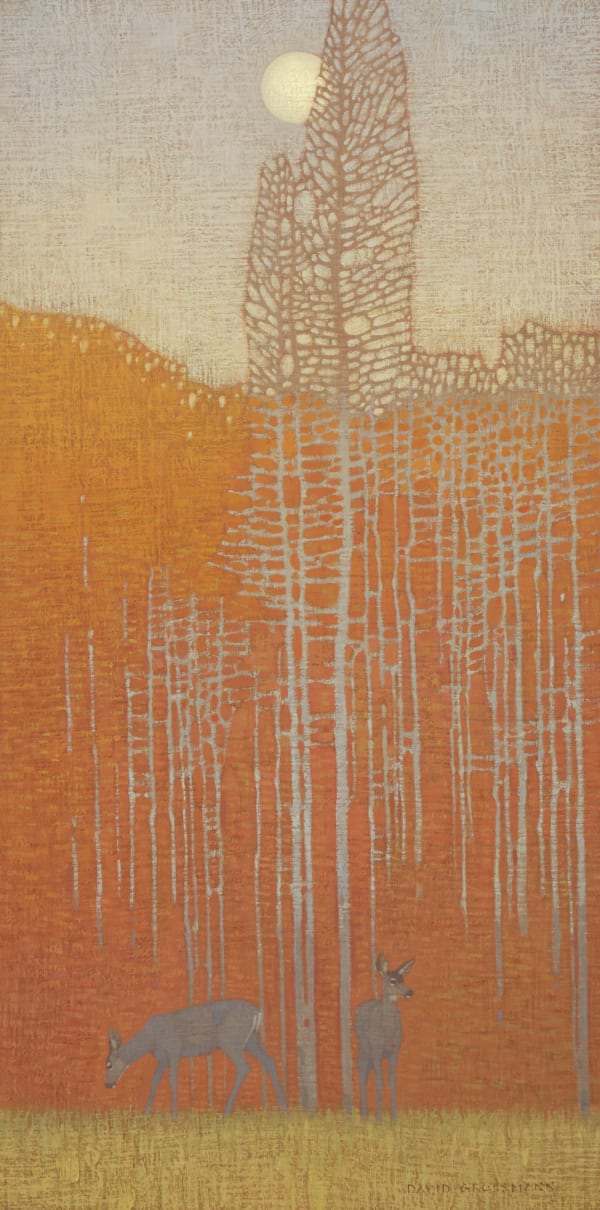 David Grossmann, Autumn Evening with Deer