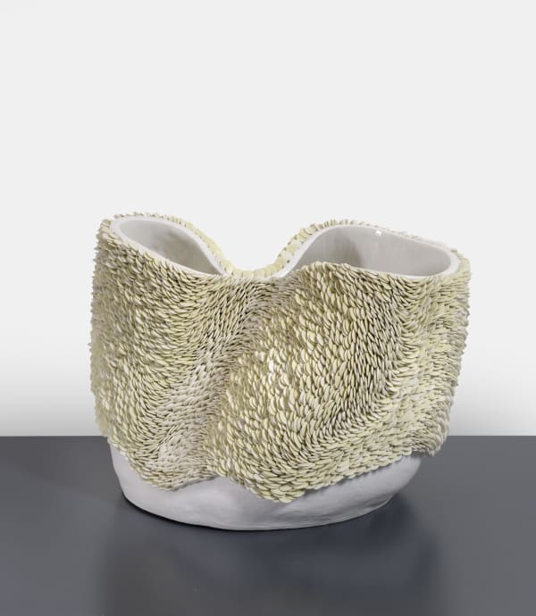 Fenella Elms, White Green Flow Pot, 2019