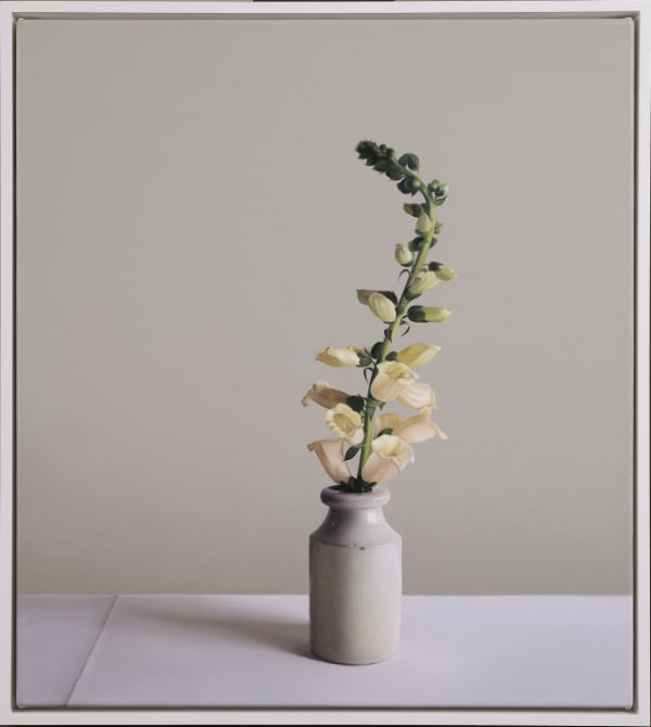 Jo Barrett, Still Life with Stoneware Ink Bottle and Foxgloves 2