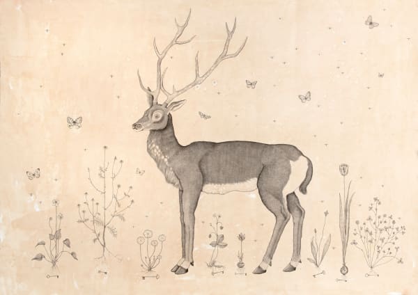 Andrea Collesano AGRUM AURA, 2021 Ink on paper 39.37 x 55.11ins (100 x 140cm) (artwork size) 45.27 x 61.02ins (115 x 155cm) (framed size) Signed and dated on the back