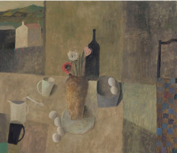 Nicholas Turner, Table with Three Flowers