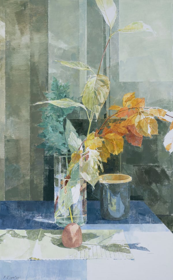 Jeannie Kinsler Light fall, 2023 Oil on canvas 31.49 x 19.68ins (80 x 50cm) (artwork size)