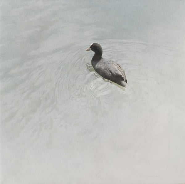 Marzio Tamer Folaga, 2021 Dry brush watercolour 39.37 x 39.37ins (100 x 100cms)