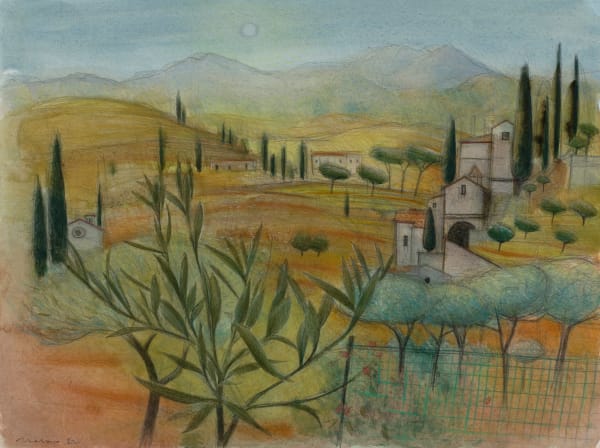 Tom Mabon, Church below the Alps. Piedmont, 2023