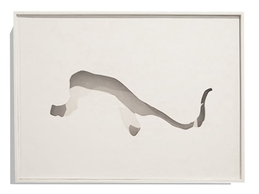 Joseph La Piana Monochrome VIII Spatial Construction, 2008 Birch wood and enamel 18.5" x 13.5" x 1.5"