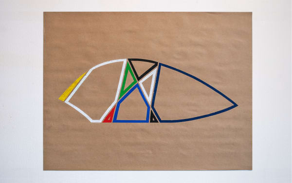 Joseph La Piana Subfractal Offset Drawing D, 2014 oil pastel on craft paper works on paper 18" x 24"