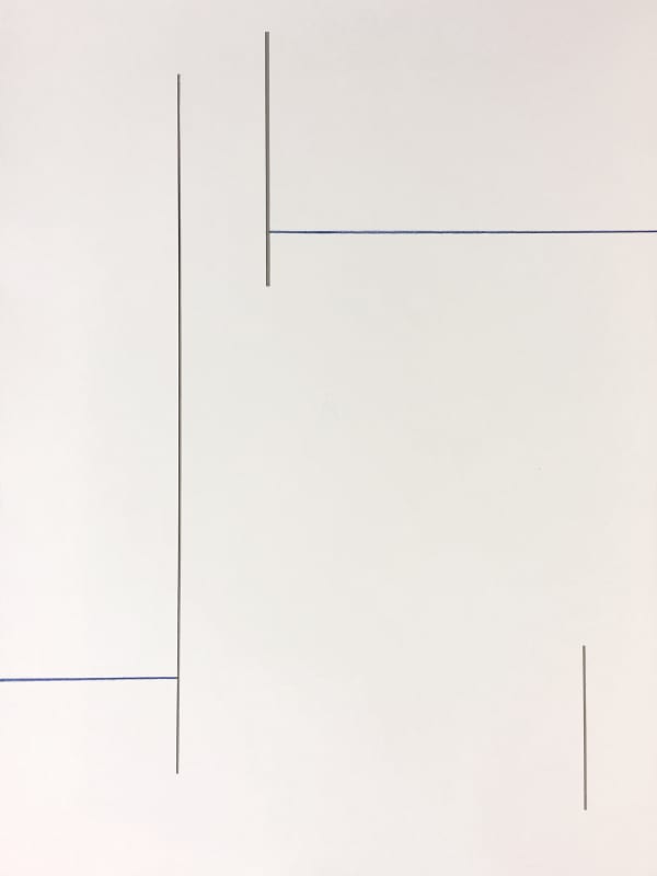 Joseph La Piana, Tension Relief Drawing Blue 004, 2017