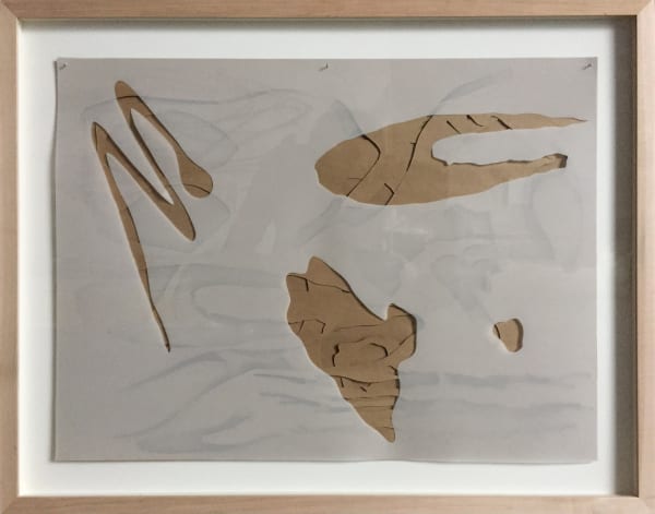 Joseph La Piana Photonastic Collage I Framed, 2017 Mylar, craft and construction paper 18" x 24" unframed