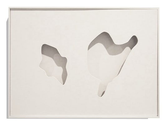 Joseph La Piana Monochrome IV Spatial Construction, 2008 Birch wood and enamel 18.5" x 13.5" x 1.5"