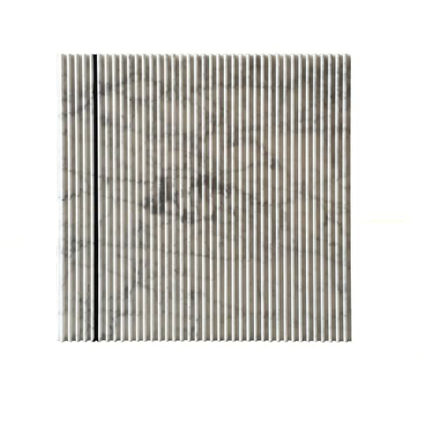 Joseph La Piana, Corrugated Carrara Marble Relief Painting I , 2015