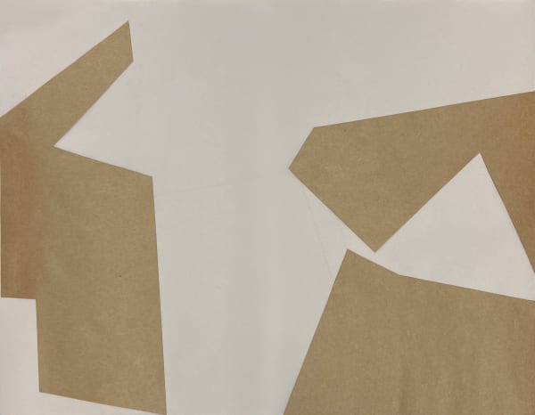 Joseph La Piana Subfractal Cutout Collage 2, 2019 Craft paper and mylar 18" x 24"