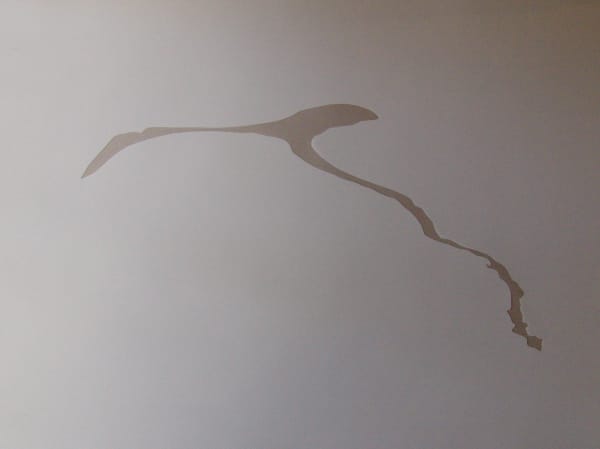 Joseph La Piana Untitled Deconstructive Photonastic Relief (SHM), 2007 Single Mylar Cutout 30 x 42 in. (Framed)