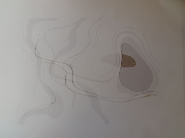 Joseph La Piana Untitled Deconstructive Photonastic Relief (STP/74), 2007 Triple Mylar Cutout 30 x 42 in. (Framed)