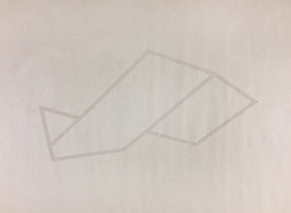 Joseph La Piana Subfractal Craft Paper Drawing on Craft Paper 02, 2017 Craft paper on craft paper works on paper 18" x 24"