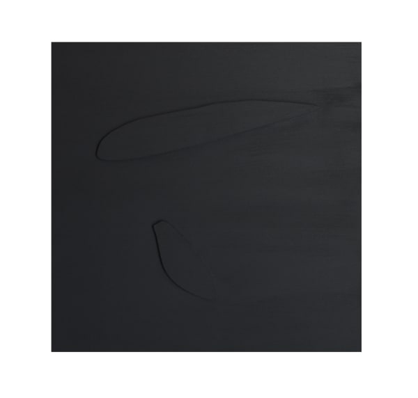 Joseph La Piana Black Photonastic Spatial Relief I, 2013 Chalkboard paint on wood panel 16" x 16"