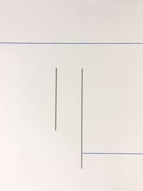 Joseph La Piana, Tension Relief Drawing Blue 007, 2017