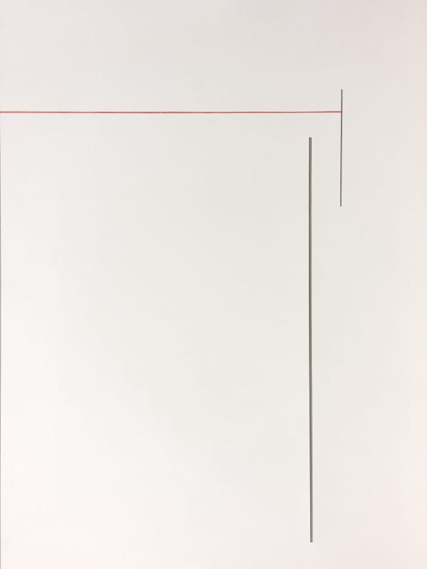 Joseph La Piana, Tension Relief Drawing Red 007, 2017