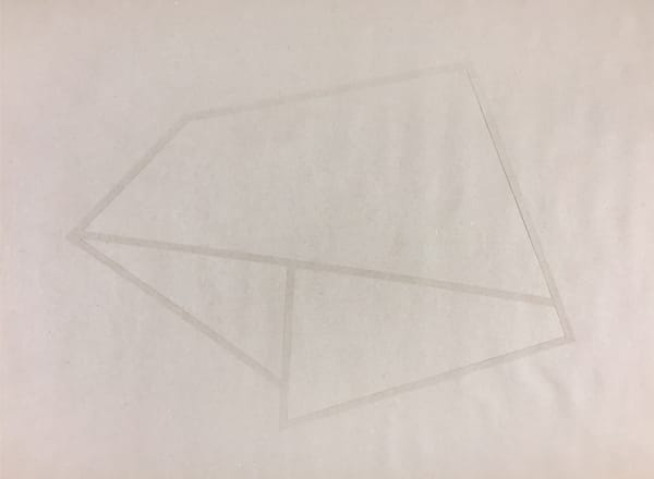 Joseph La Piana Subfractal Craft Paper Drawing on Craft Paper 06, 2017 Craft paper on craft paper works on paper 18" x 24"