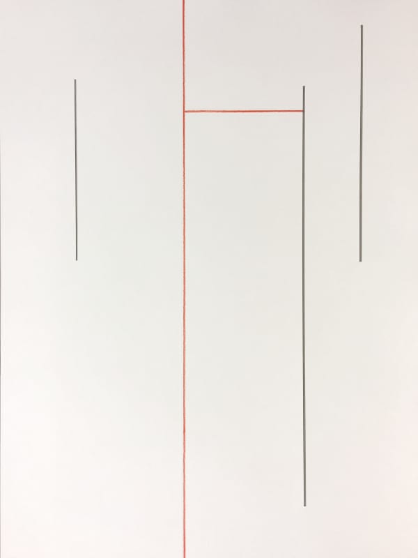 Joseph La Piana, Tension Relief Drawing Red 008, 2017